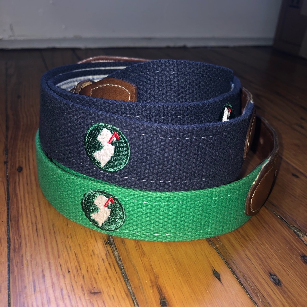 YRI NJ Leather Golf Belts - 2 pieces, Sz 38